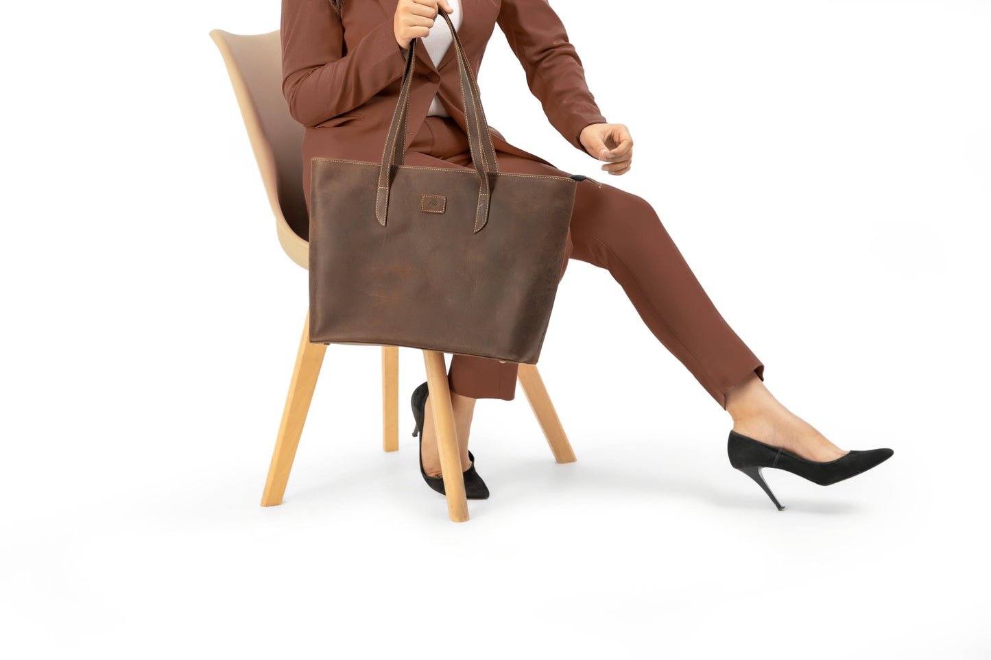 The Classic Womens Leather Tote Bag