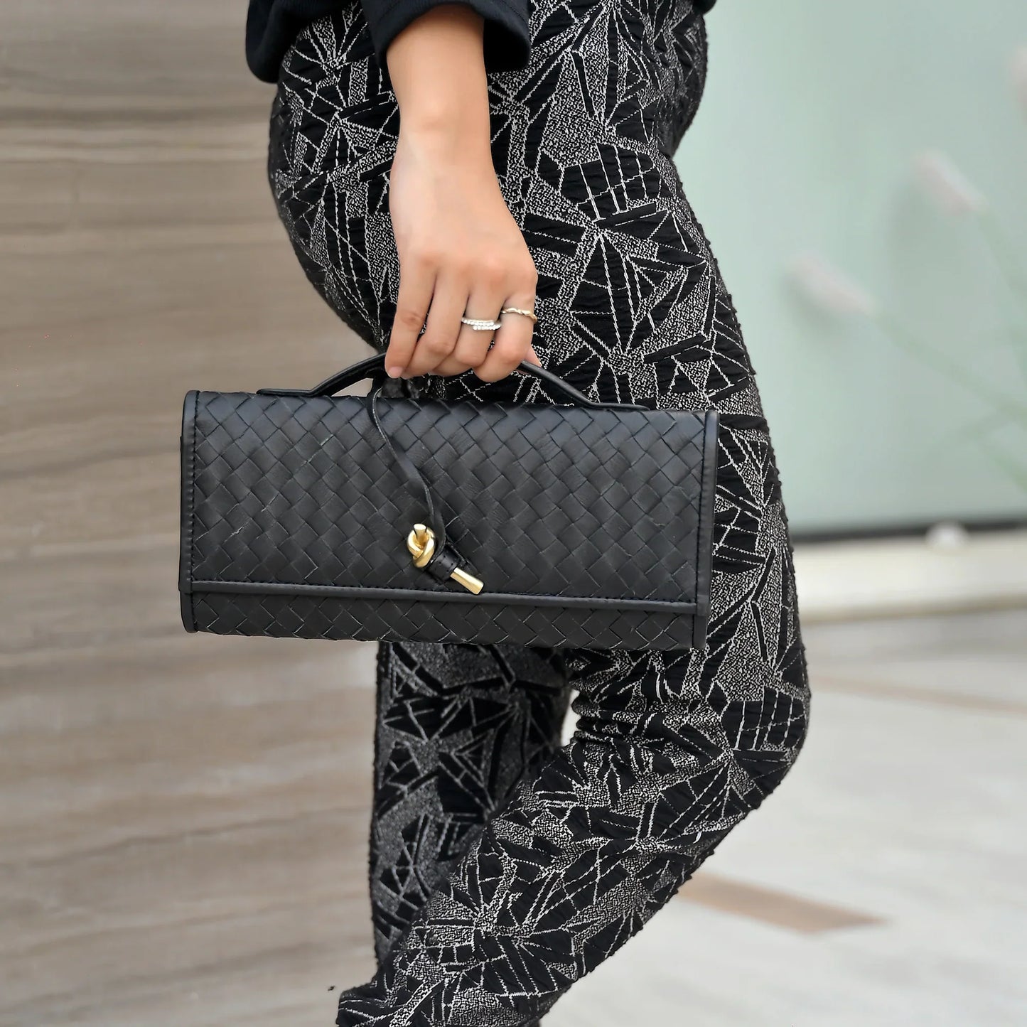 The Knot Handwoven Clutch