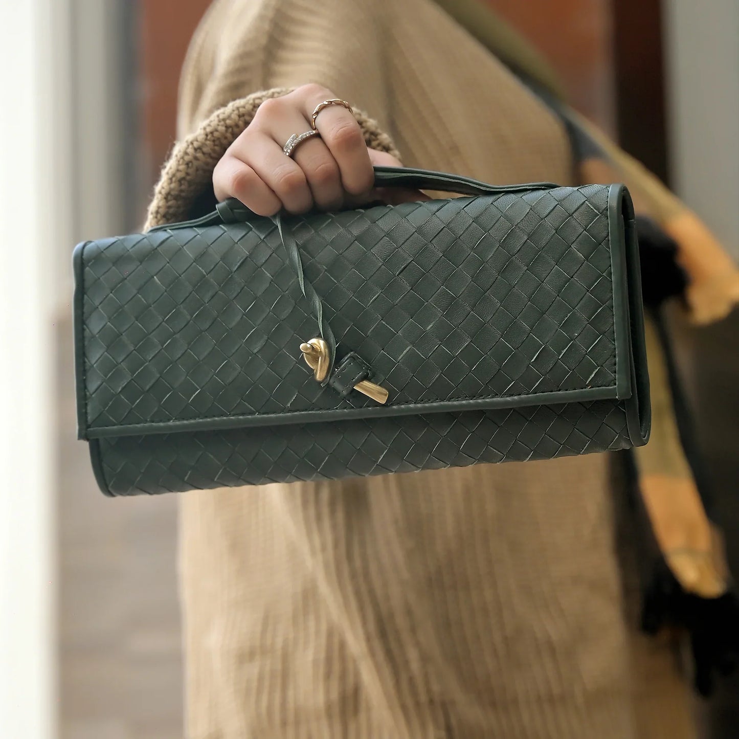 The Knot Handwoven Clutch