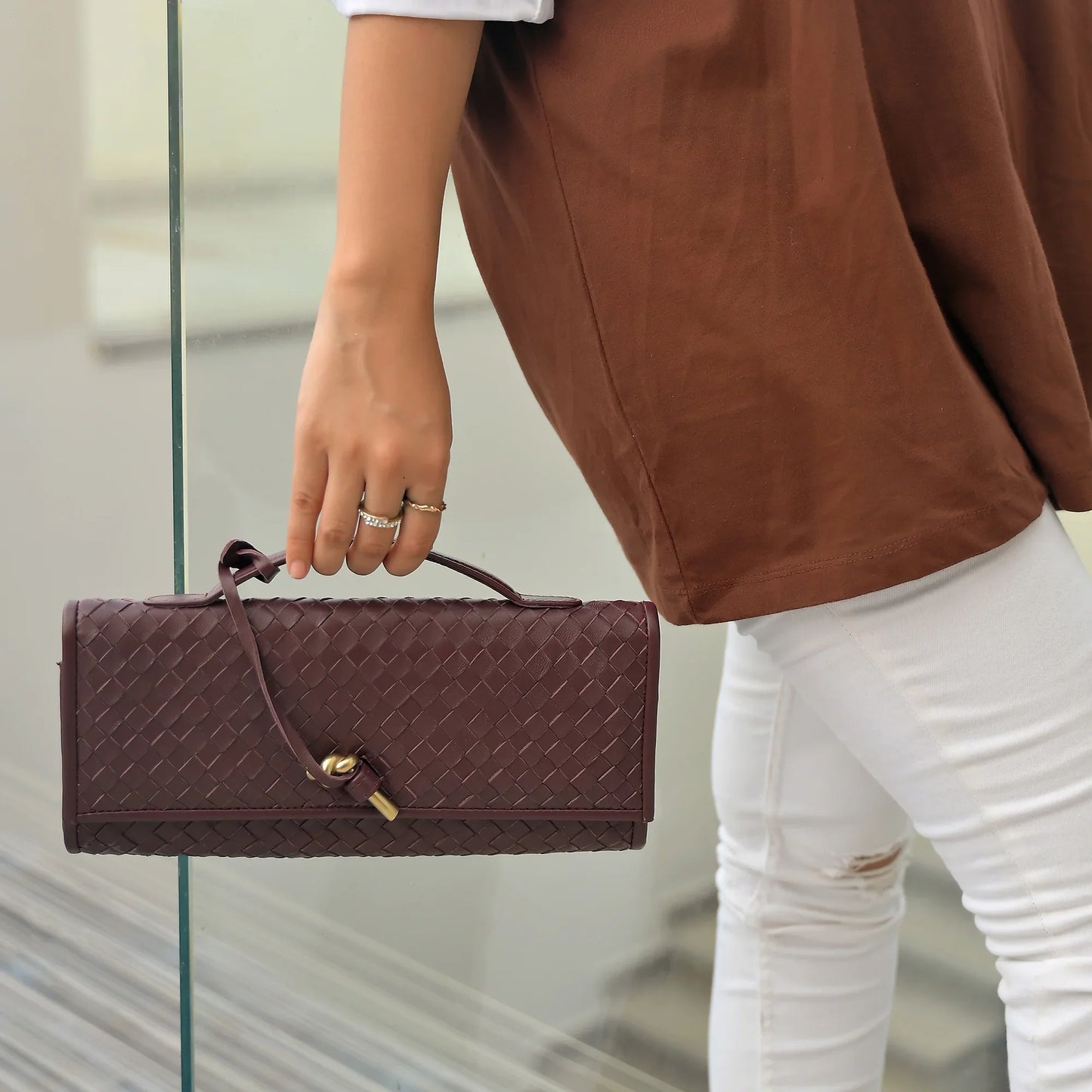 The Knot Handwoven Clutch