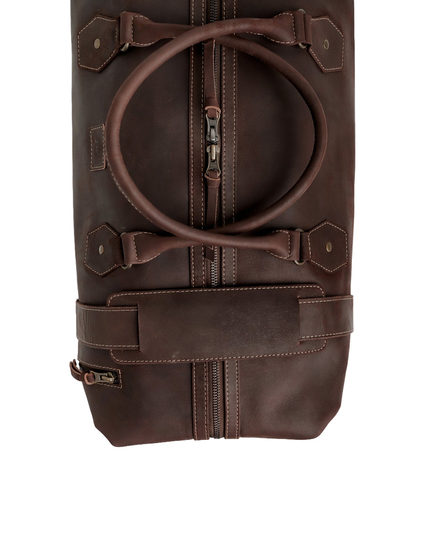 The Weekender Travel Leather Duffle Bag-Midnight Brown