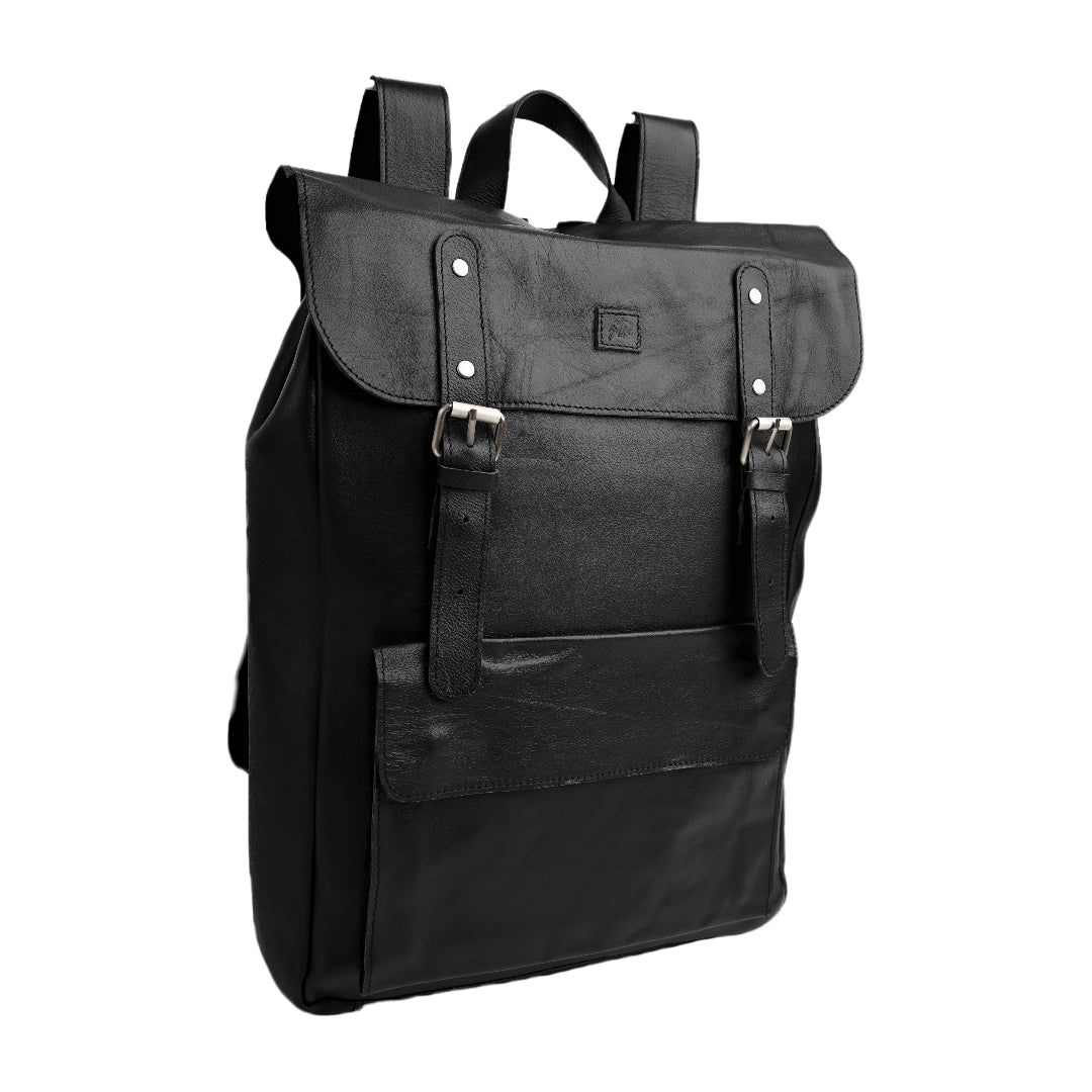 Nomad Vintage Leather Backpack - Black