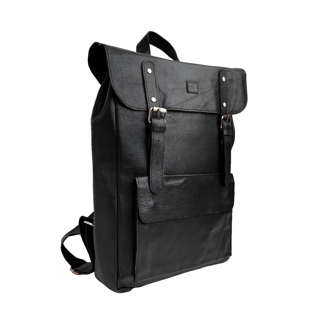 Nomad Vintage Leather Backpack - Black