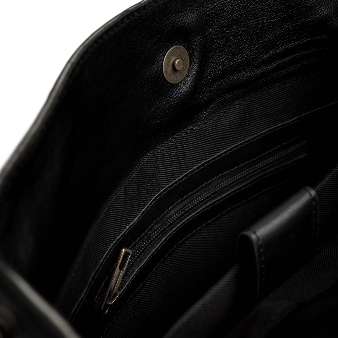 Nomad Vintage Leather Backpack - Black