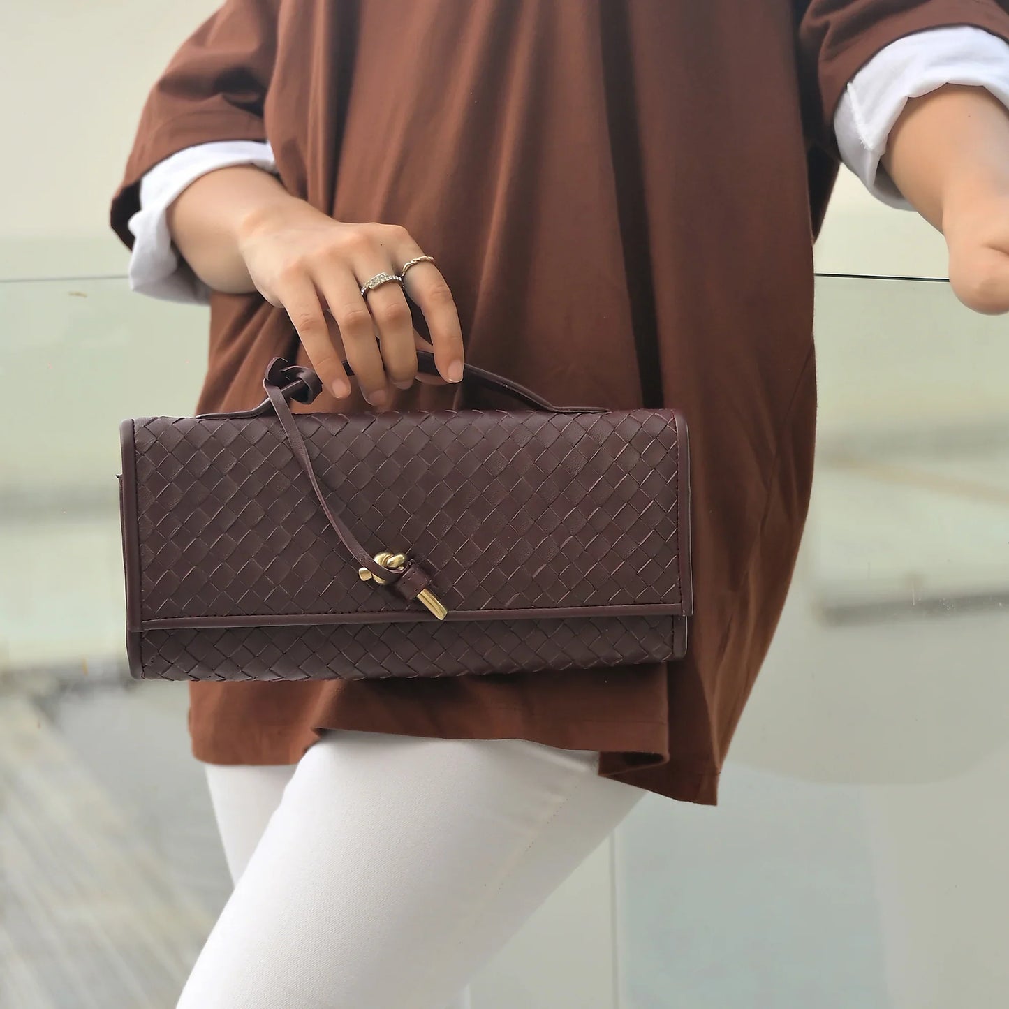 The Knot Handwoven Clutch