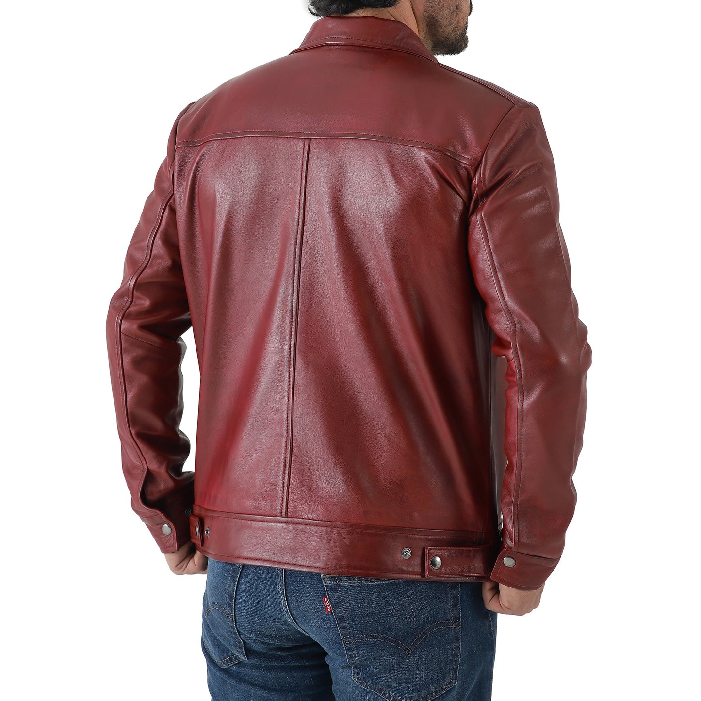 Jild Men's Classic Leather Jacket