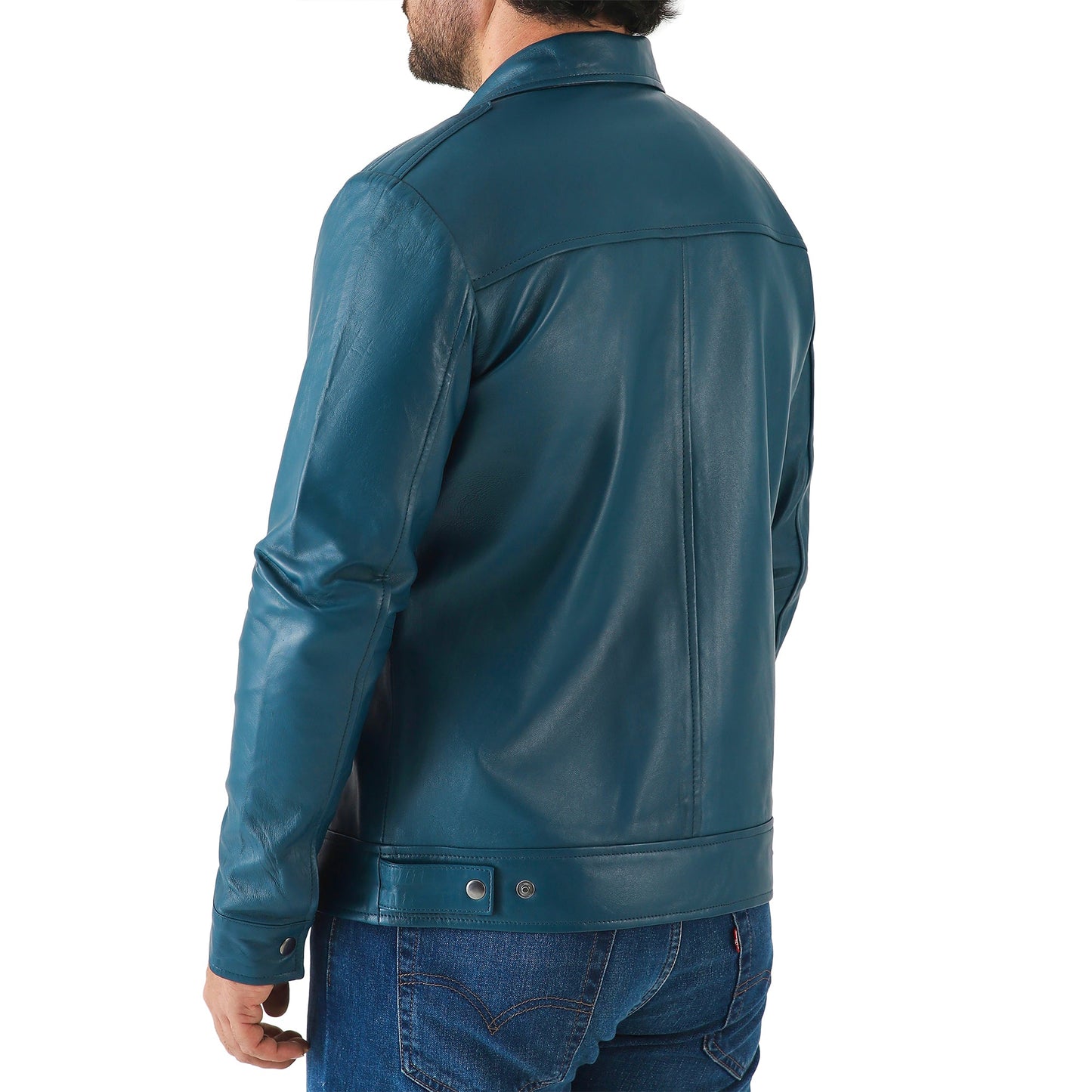 Jild Men's Classic Leather Jacket
