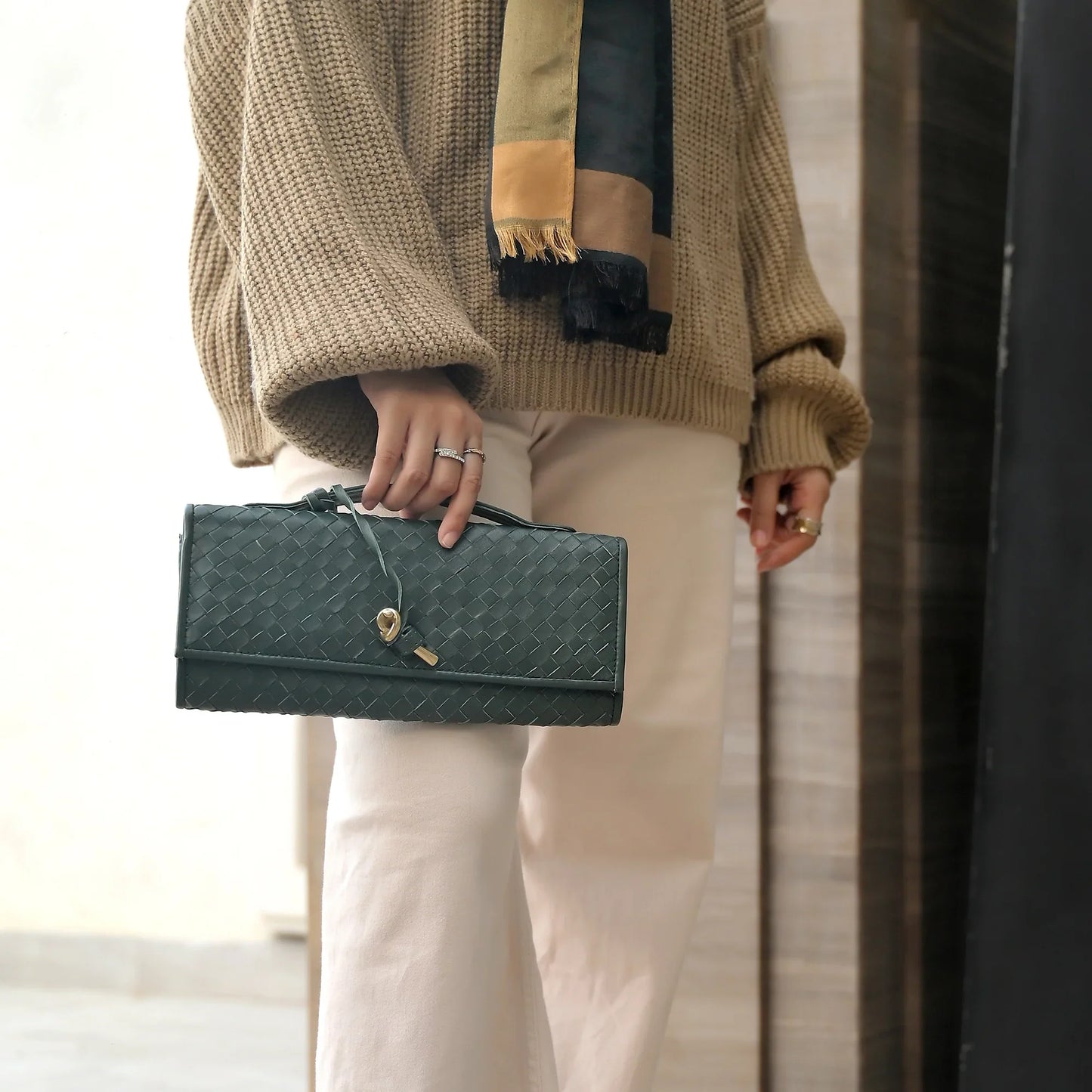 The Knot Handwoven Clutch