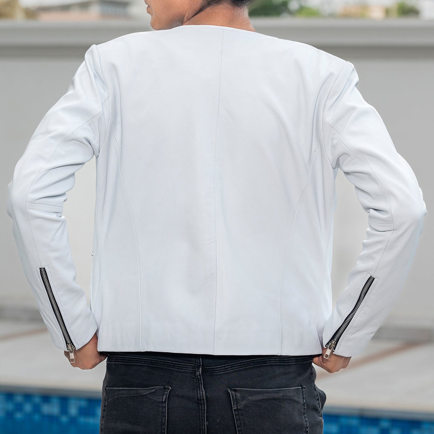 Womens Basic Everyday Leather Jacket