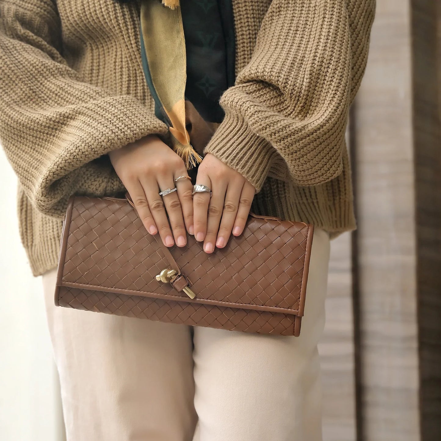 The Knot Handwoven Clutch