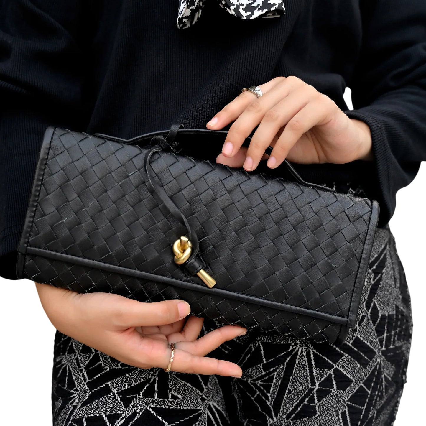 The Knot Handwoven Clutch