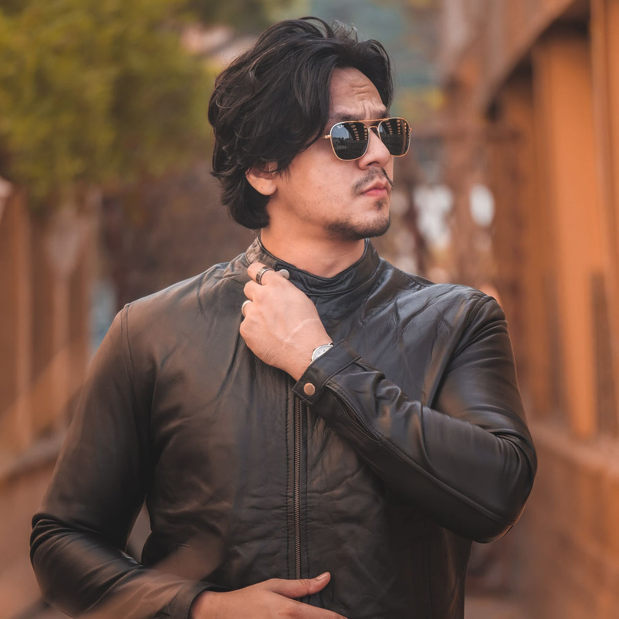 Mens Pure Sheep Leather Jacket