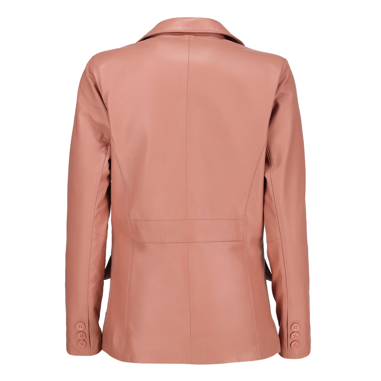 Women's Jild Classic Lambskin Pink Leather Blazer