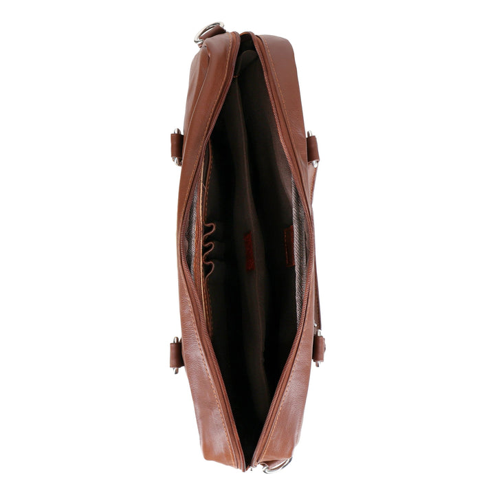 The Maverick Soft Grain Natural Milled Leather Laptop Bag