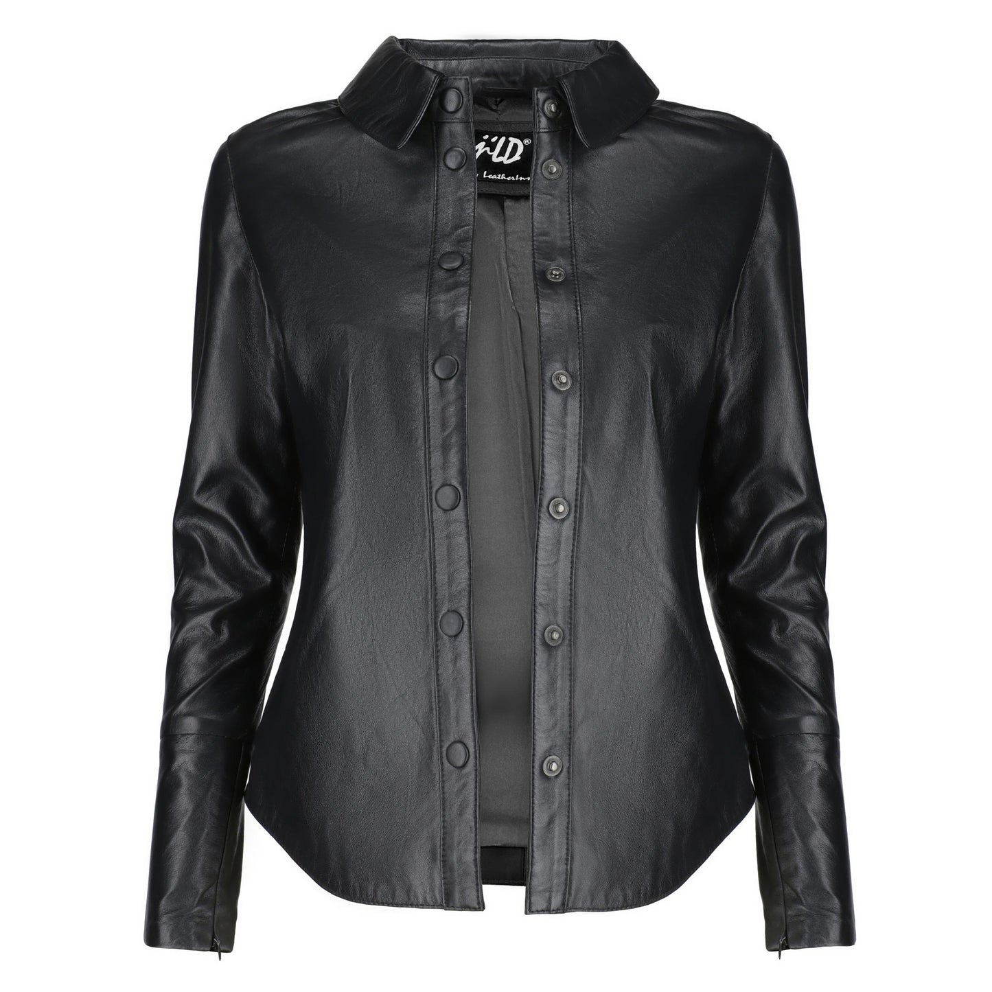 Womens Casual Leather Shirt