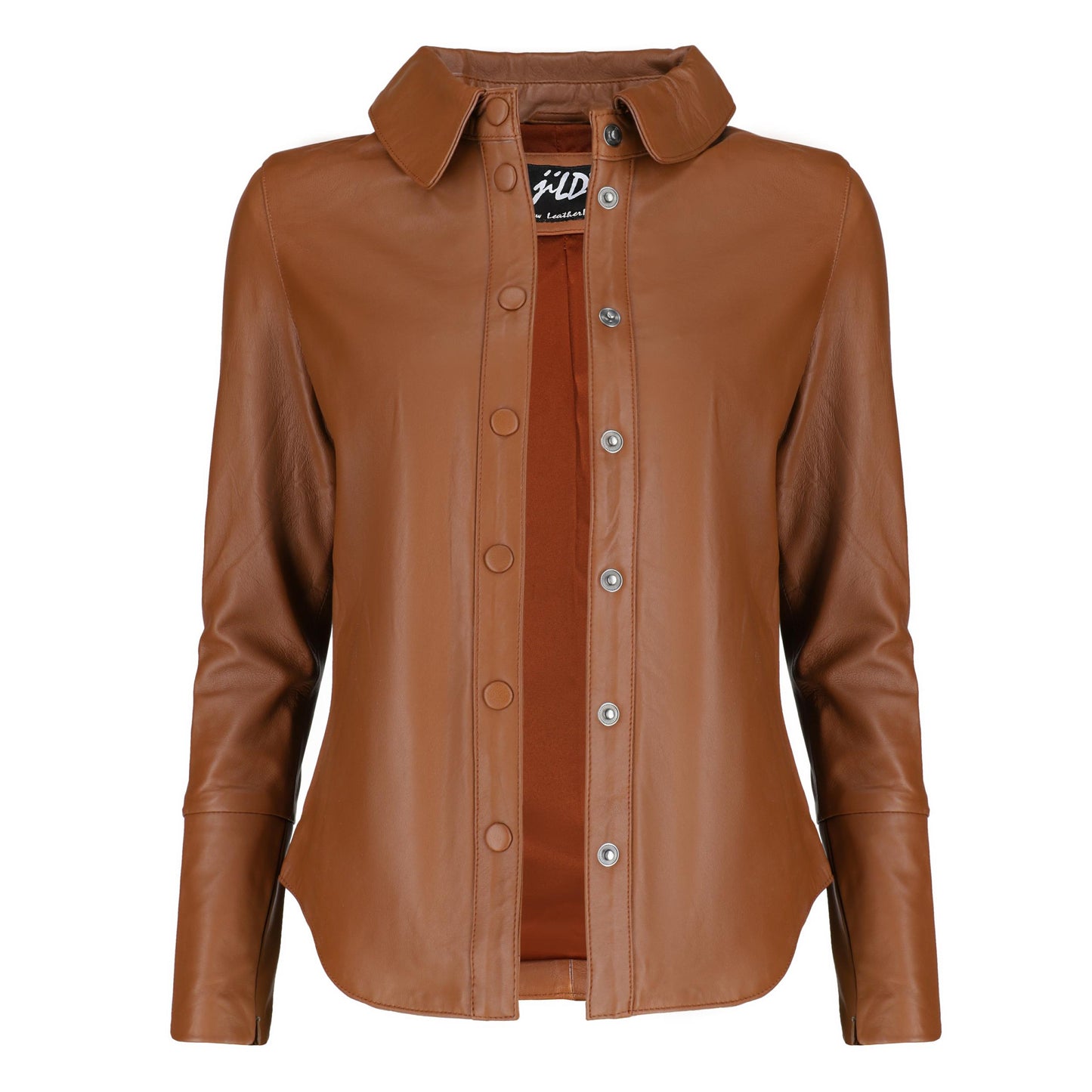 Womens Casual Leather Shirt