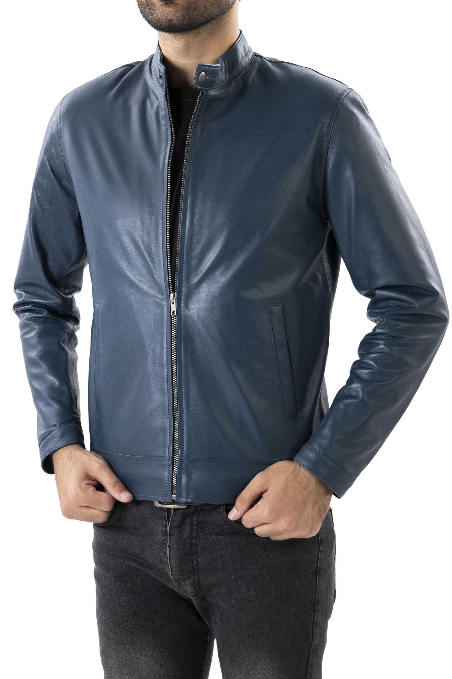 Mens Pure Sheep Leather Jacket