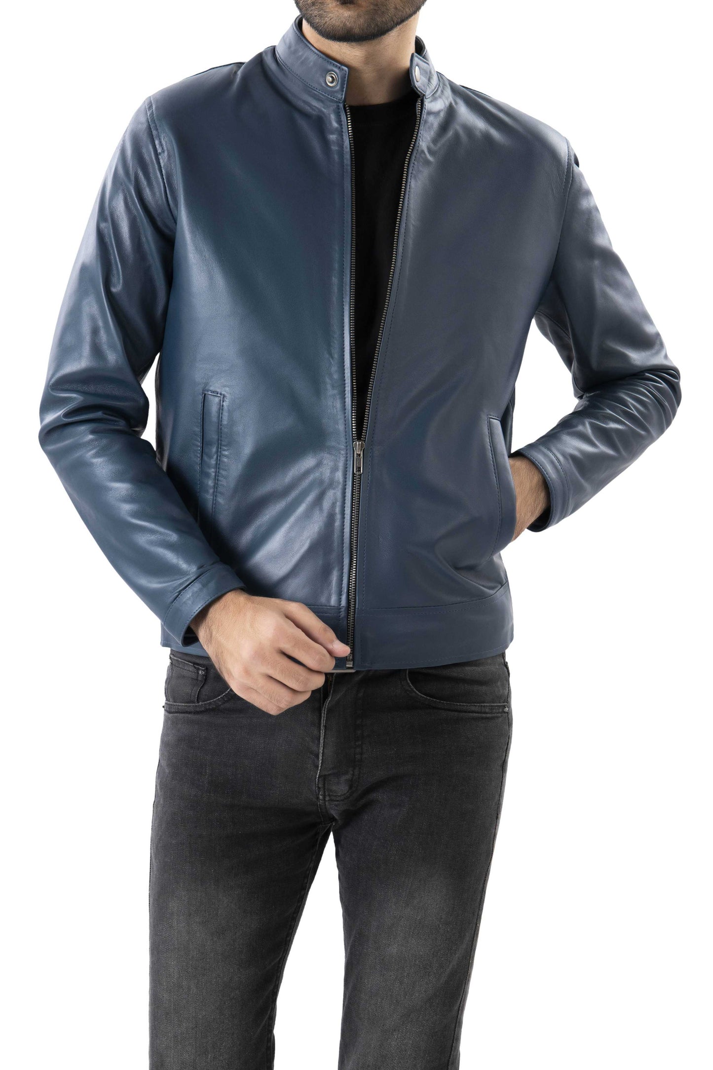 Mens Pure Sheep Leather Jacket