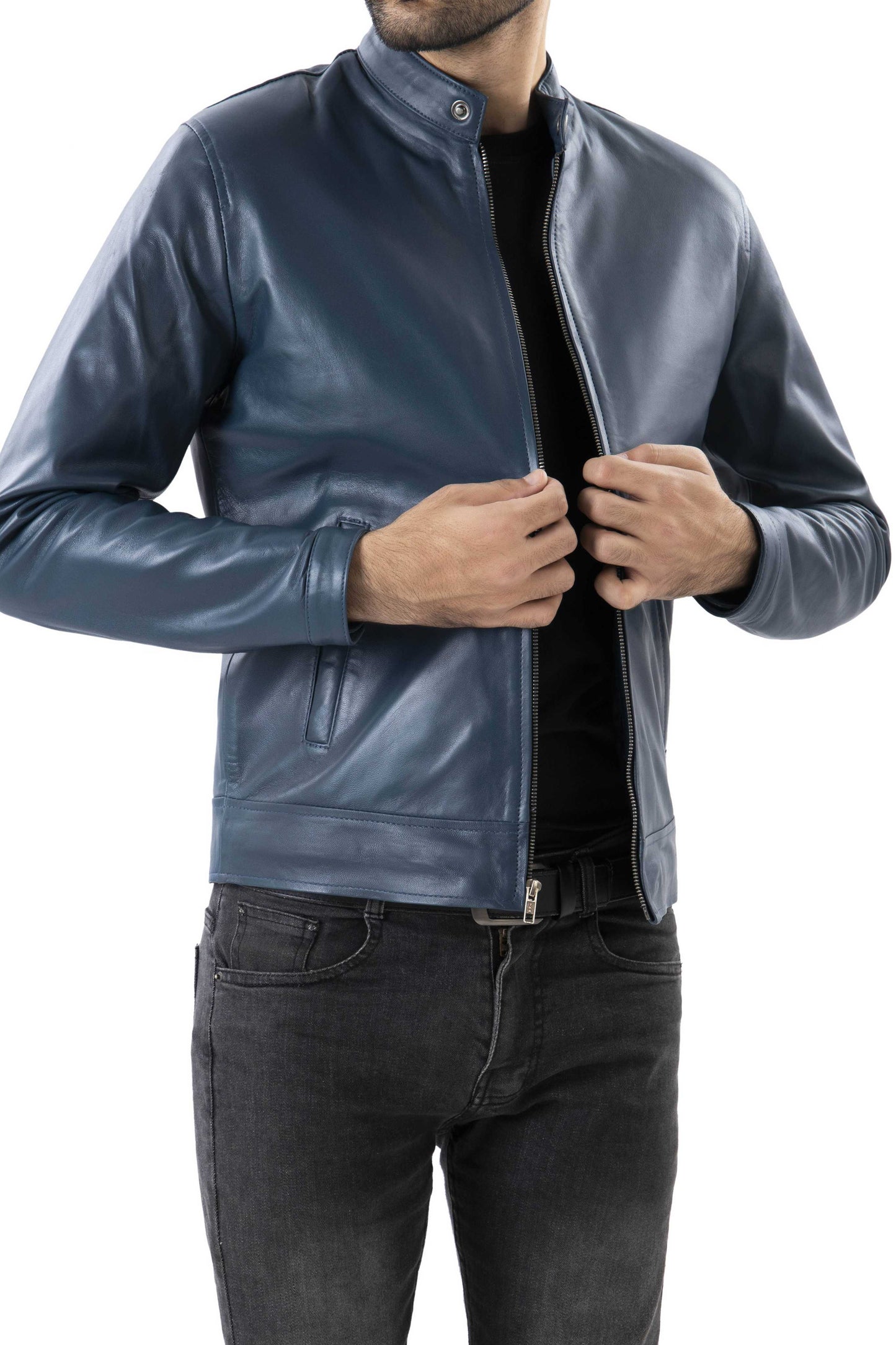 Mens Pure Sheep Leather Jacket