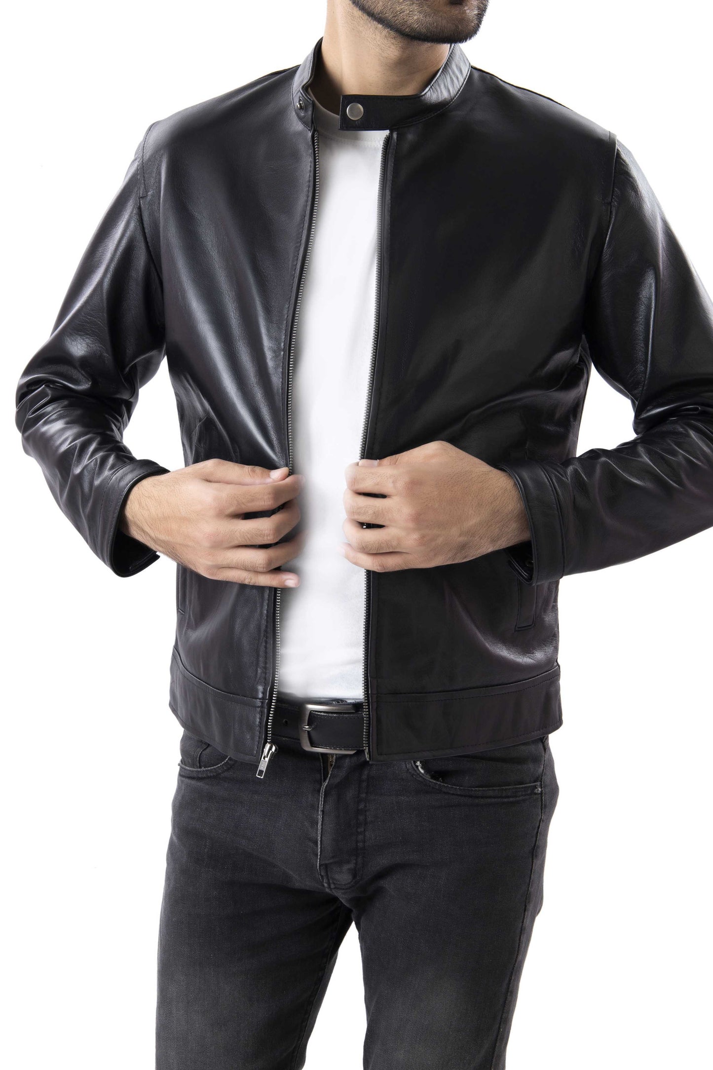 Mens Pure Sheep Leather Jacket