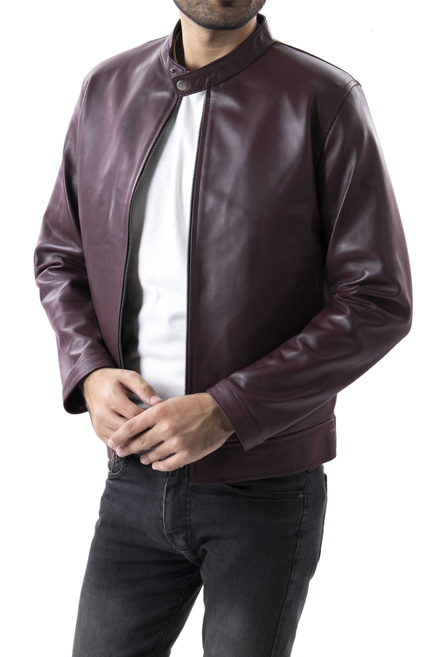 Mens Pure Sheep Leather Jacket