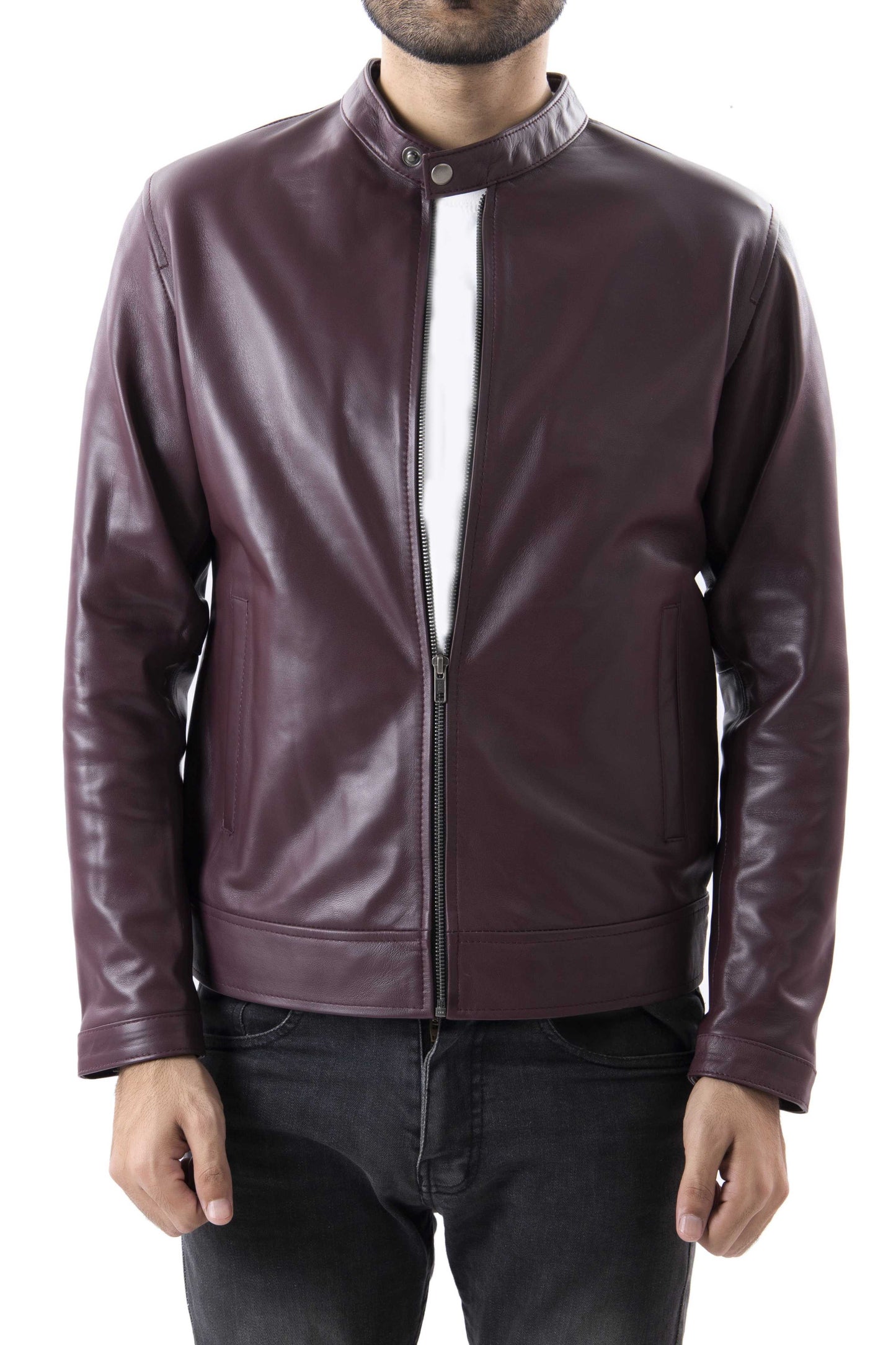 Mens Pure Sheep Leather Jacket
