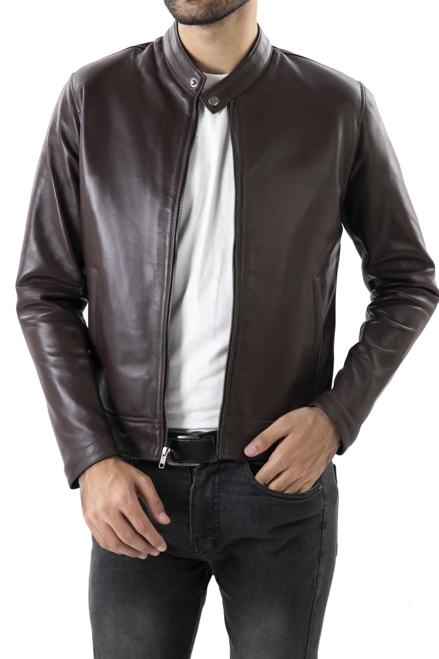 Mens Pure Sheep Leather Jacket