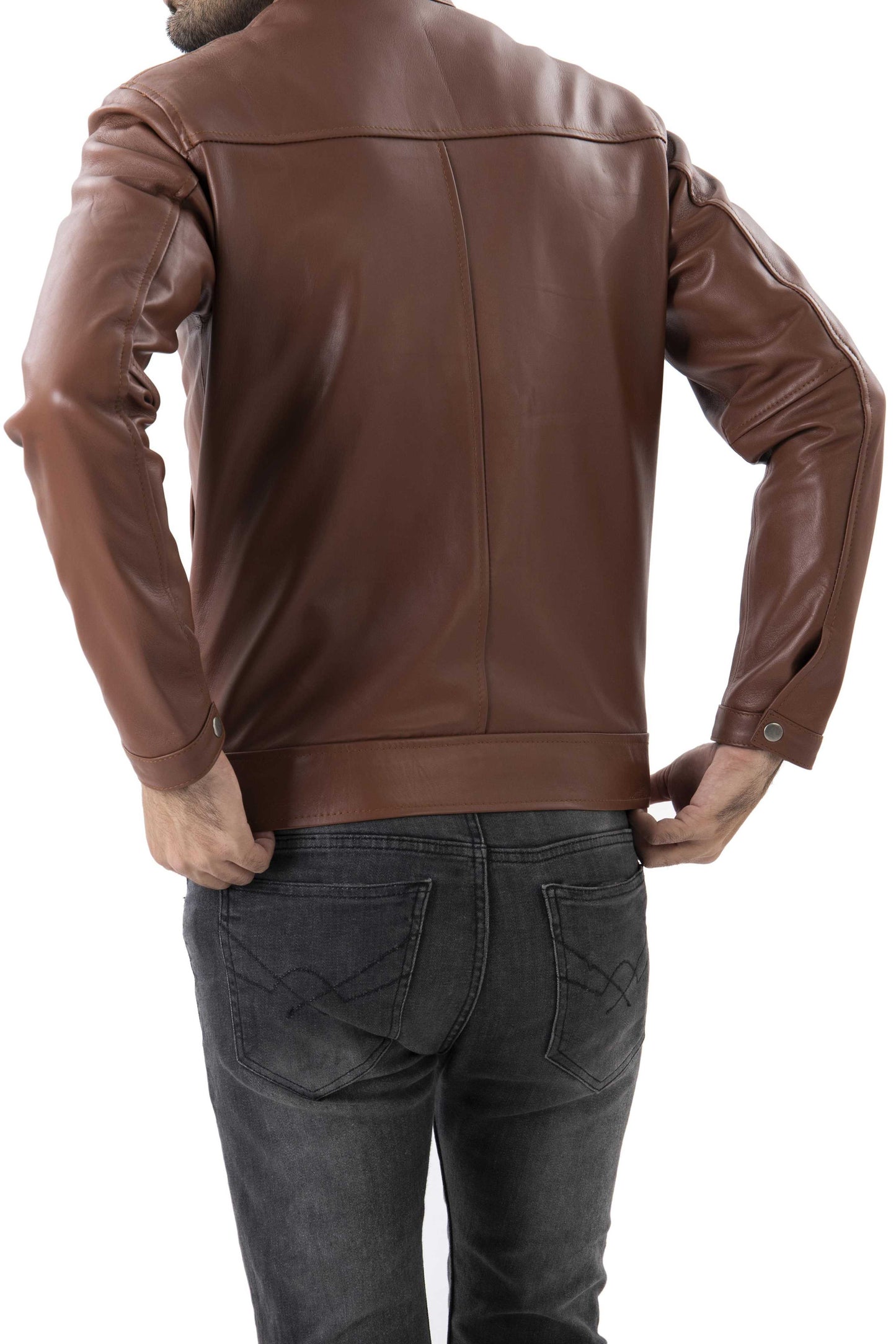 Mens Pure Sheep Leather Jacket