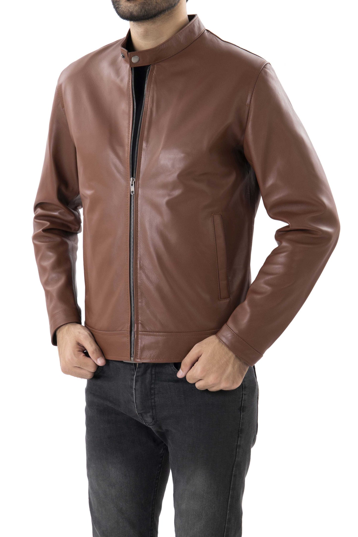 Mens Pure Sheep Leather Jacket