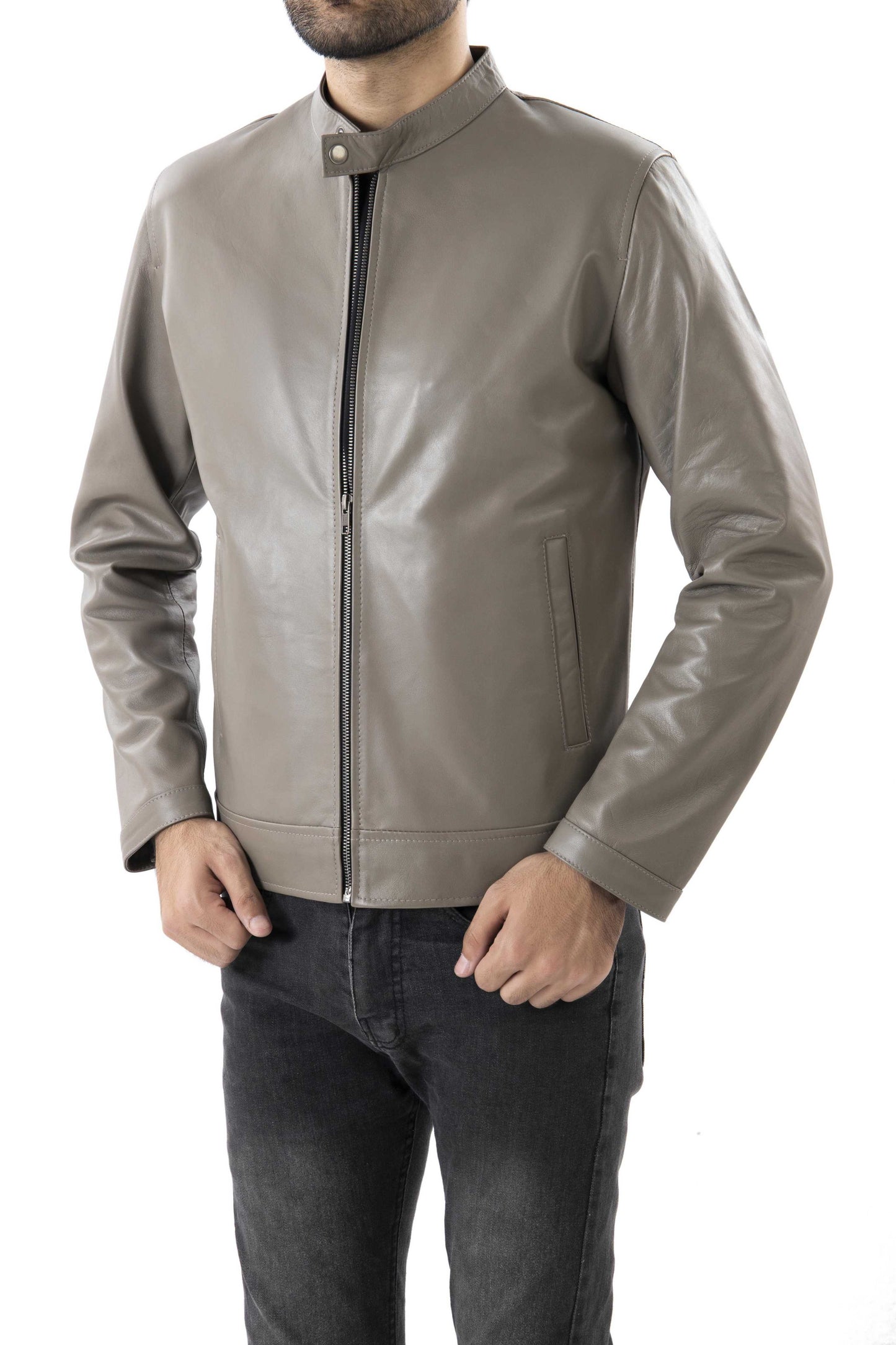 Mens Pure Sheep Leather Jacket
