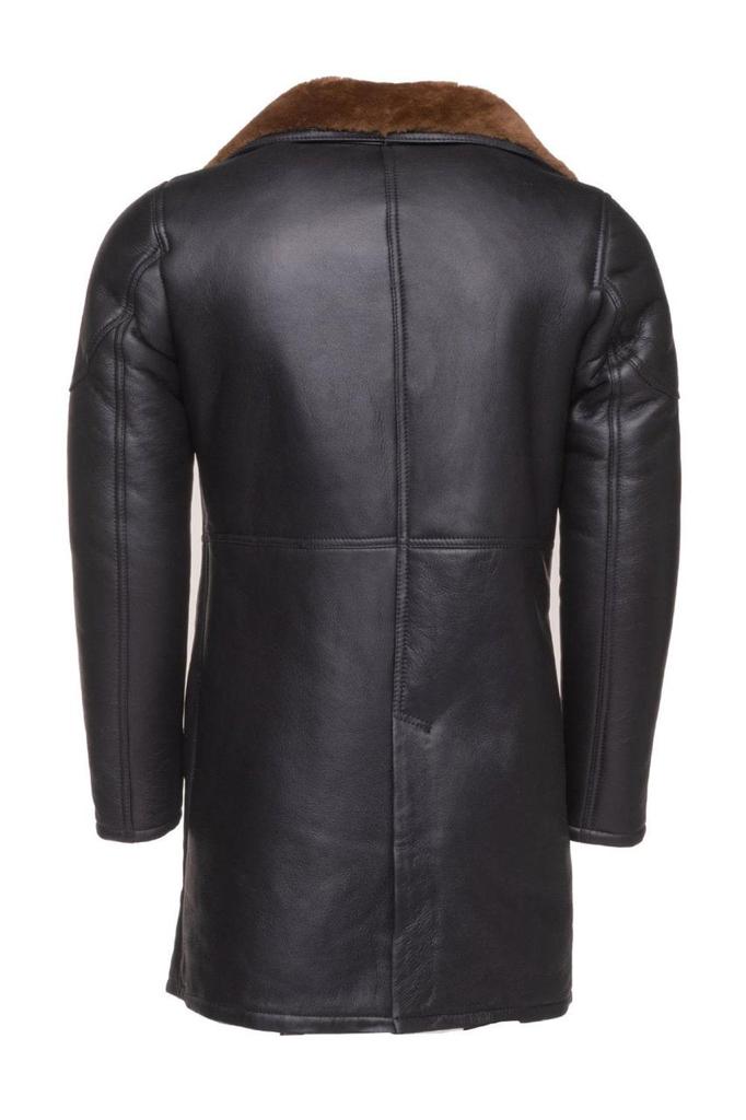 Men's Turlock Brown Shearling Leather Coat